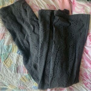 Dark Grey Lace Pants